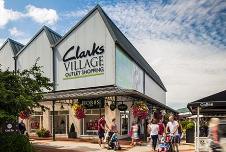 clarks village shopping